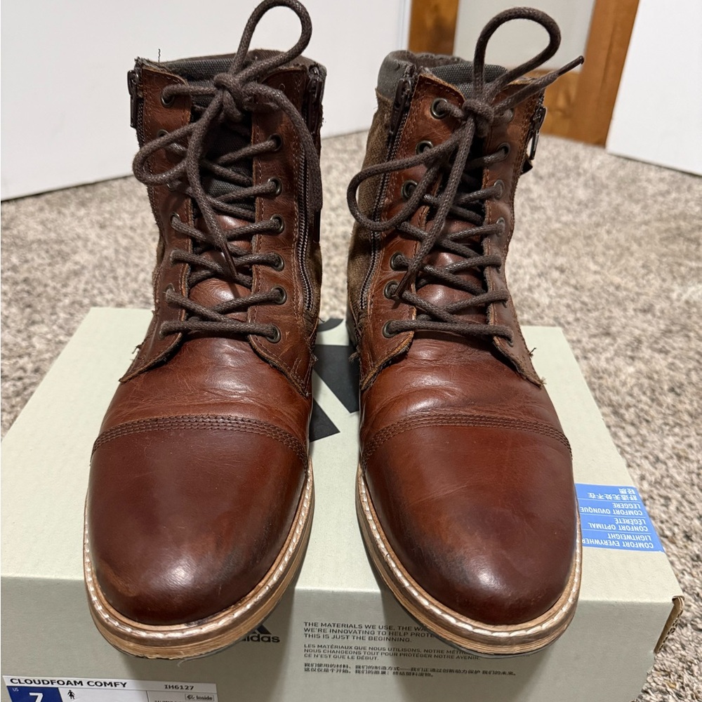 Two for one special: Crown Vintage men’s boots (black and brown) - Picture 7 of 11